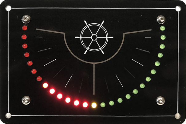 LED Rudder indicator. 27 Leds 3 of 5mm